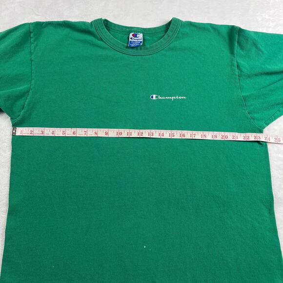 Champion Vintage Single Stitch Green T-Shirt Size XL USA Made Essential - Picture 4 of 9